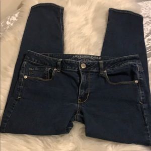 American eagle size 12 short skinny stretch jeans